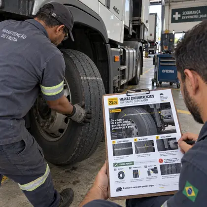 Amostra do conteúdo do guia de desgaste de pneus